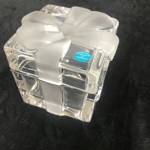 Tiffany & Co Crystal and Frosted Bow Gift Box